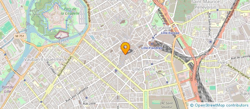 localisation de l'entreprise YOG'ART à LILLE