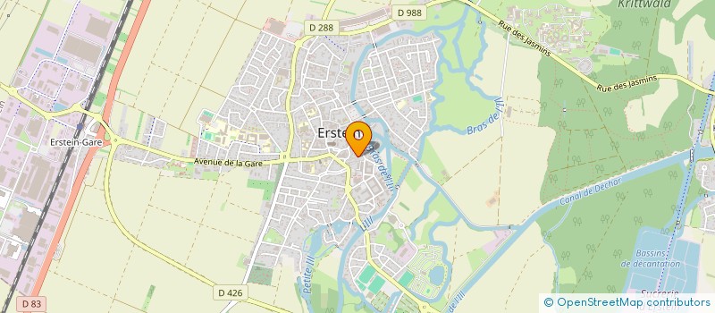 localisation de l'entreprise YOG'ATTITUDE  ERSTEIN