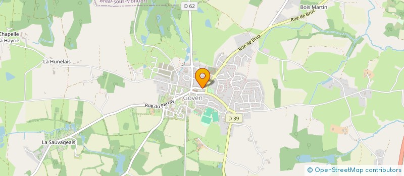 localisation de l'entreprise YOG'HARMONIE-GOVEN  GOVEN