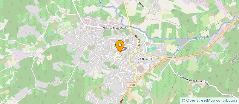 localisation de l'entreprise YOGA A COGOLIN à COGOLIN