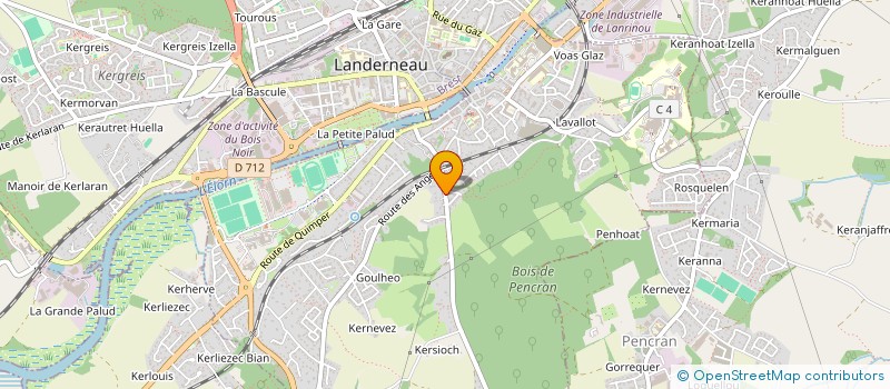localisation de l'entreprise YOGA A LANDERNEAU à LANDERNEAU