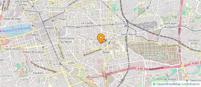 localisation de l'entreprise YOGA ACADEMIE MARSEILLE à MARSEILLE 5EME