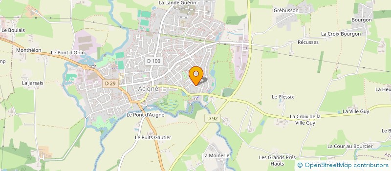 localisation de l'entreprise YOGA ACIGNE -SERVON SUR VILAINE  ACIGNE