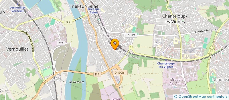 localisation de l'entreprise YOGA'AILES  TRIEL-SUR-SEINE