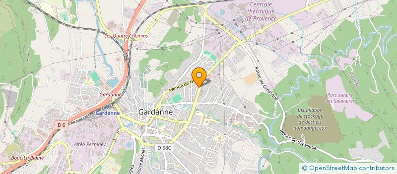 localisation de l'entreprise YOGA ART DE VIE à GARDANNE