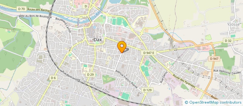 localisation de l'entreprise YOGA ASSOCIATION EPP L UNIVERS à DAX