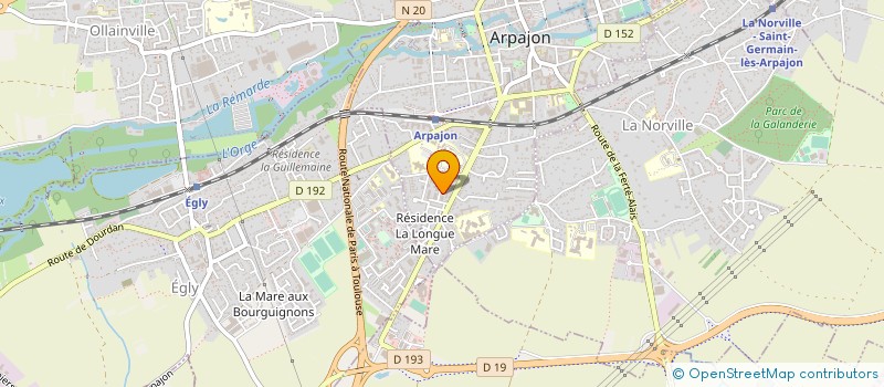 localisation de l'entreprise YOGA AU PRESENT  ARPAJON