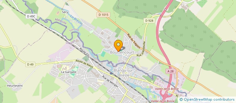 localisation de l'entreprise YOGA BIEN- ETRE  BOUTTENCOURT