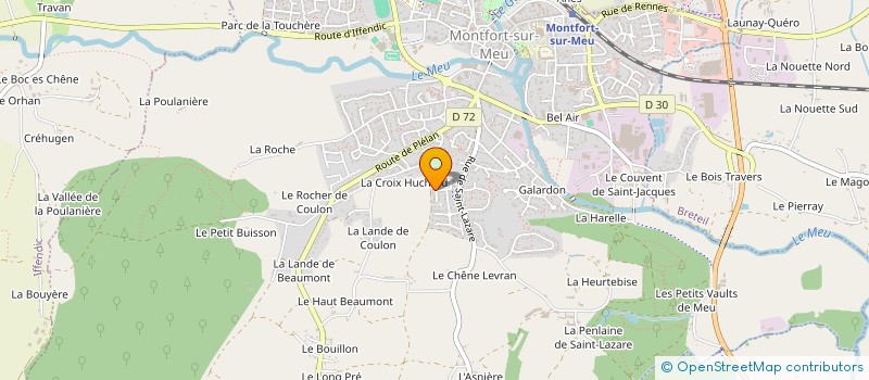 localisation de l'entreprise YOGA BIEN ETRE ET VITALITE  MONTFORT-SUR-MEU