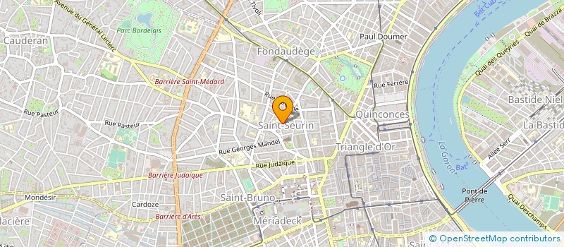 localisation de l'entreprise YOGA BORDEAUX SAINT SEURIN à BORDEAUX