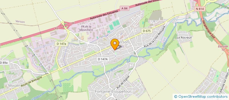 localisation de l'entreprise YOGA CLUB DE L'ODON  VERSON