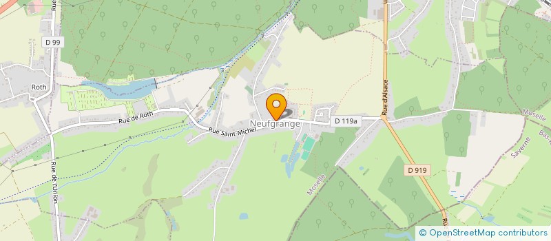 localisation de l'entreprise YOGA CLUB DE SARREGUEMINES  NEUFGRANGE