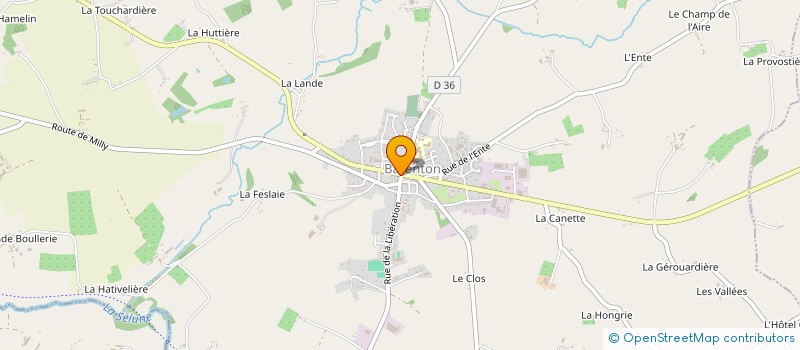 localisation de l'entreprise YOGA DE LA SELUNE  BARENTON