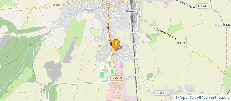 localisation de l'entreprise YOGA DU LOTUS ACTIVITE BIEN-ETRE ET DETENTE  GANNAT