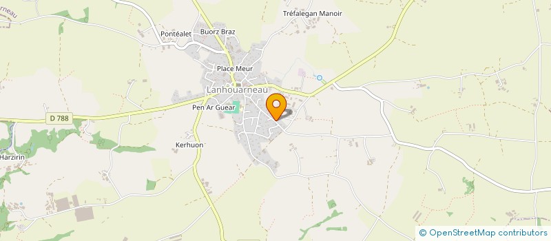 localisation de l'entreprise YOGA DU RIRE A L'OUEST  LANHOUARNEAU