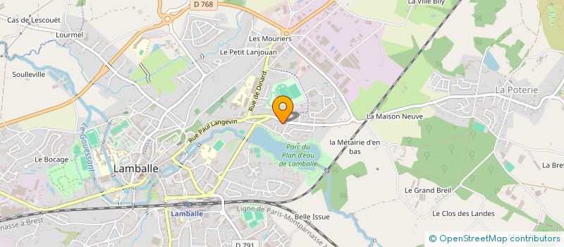 localisation de l'entreprise YOGA-ELLES  LAMBALLE-ARMOR