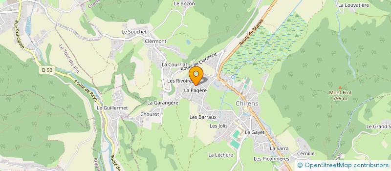 localisation de l'entreprise YOGA EN CHARTREUSE à CHIRENS