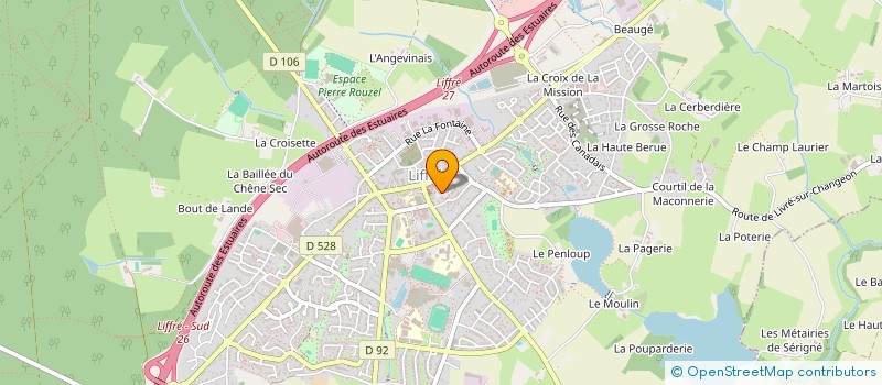 localisation de l'entreprise YOGA ET BIEN-ETRE  LA BOUEXIERE