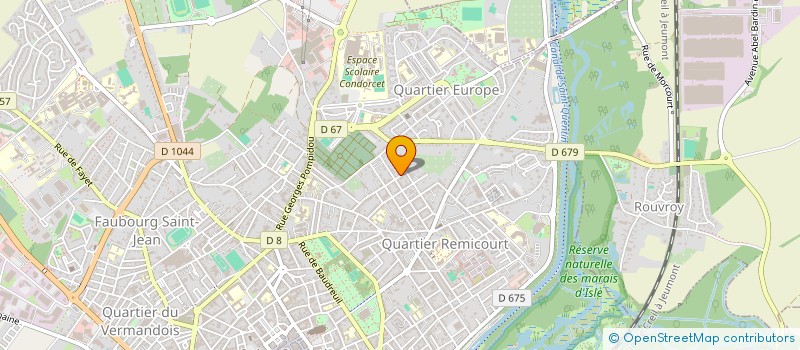 localisation de l'entreprise YOGA ET BIEN ETRE à SAINT-QUENTIN