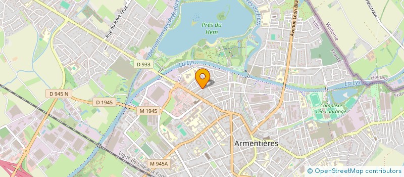 localisation de l'entreprise YOGA ET BIEN-ETRE ARMENTIERES à ARMENTIERES