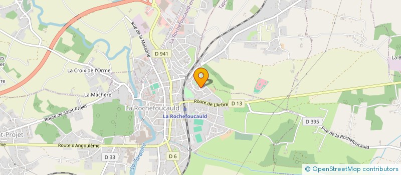 localisation de l'entreprise YOGA ET BIEN ETRE EN ANGOUMOIS à LA ROCHEFOUCAULD-EN-ANGOUMOIS