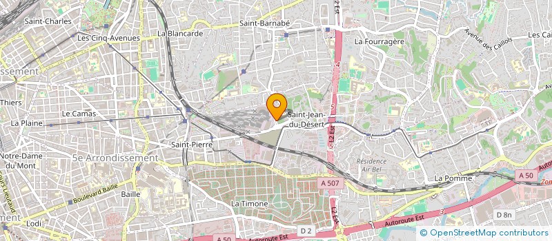 localisation de l'entreprise YOGA ET BIEN ETRE POUR TOUS à MARSEILLE