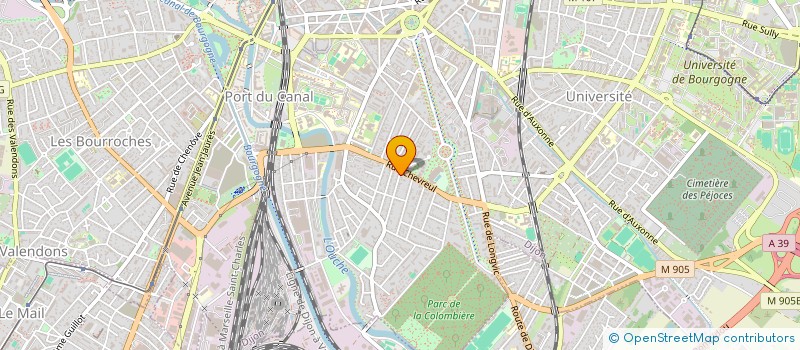 localisation de l'entreprise YOGA ET CAETERA à DIJON