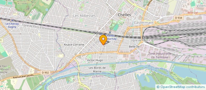 localisation de l'entreprise YOGA ET RELAXATION à CHELLES