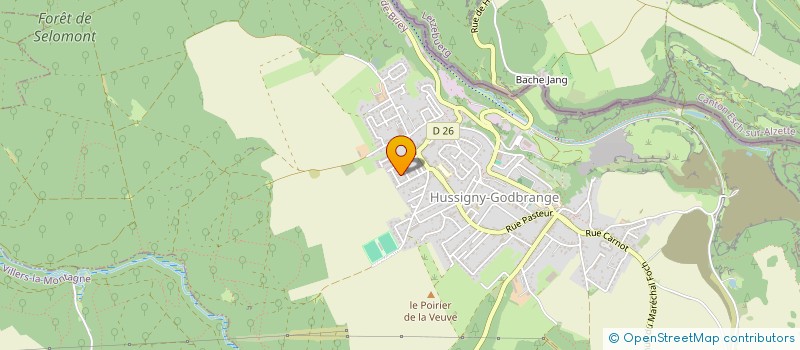 localisation de l'entreprise YOGA ET RELAXATION  HUSSIGNY-GODBRANGE