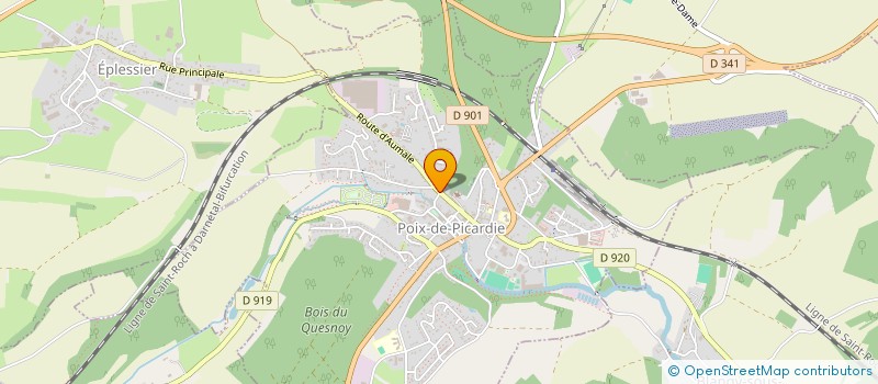 localisation de l'entreprise YOGA, FIL DE BIEN-ETRE  POIX-DE-PICARDIE