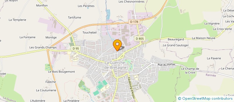 localisation de l'entreprise YOGA GUERCHAIS  LA GUERCHE-DE-BRETAGNE