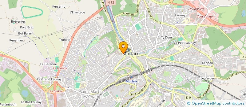 localisation de l'entreprise YOGA HUELGOAT  MORLAIX