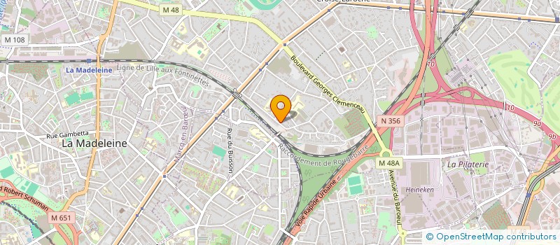 localisation de l'entreprise YOGA & JOIE DE L'ETRE à MARCQ-EN-BARŒUL