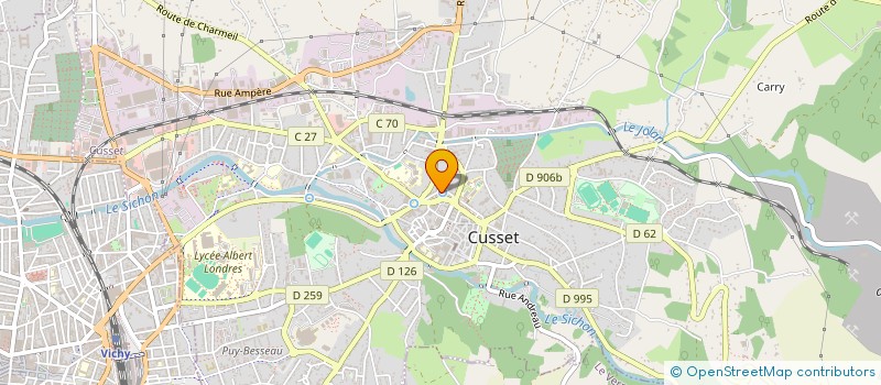 localisation de l'entreprise YOGA POUR TOUS à CUSSET