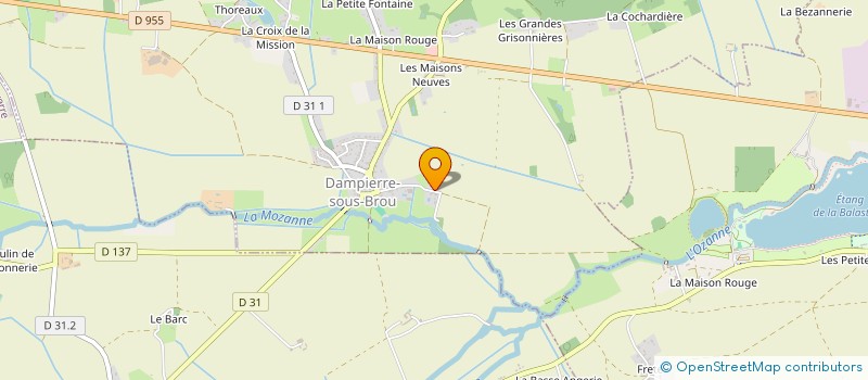 localisation de l'entreprise YOGA POUR TOUS à DAMPIERRE-SOUS-BROU