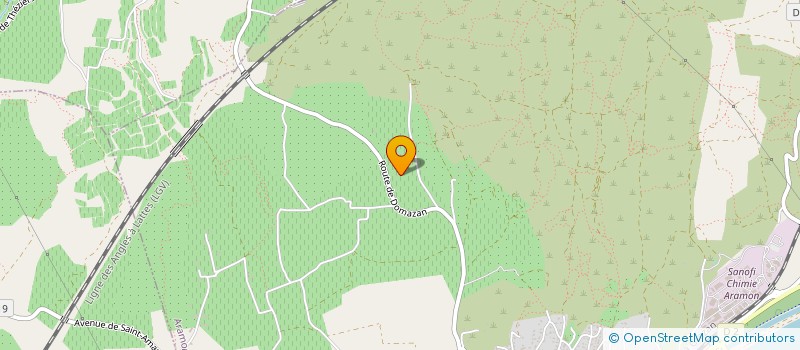 localisation de l'entreprise YOGA POUR TOUS  ARAMON