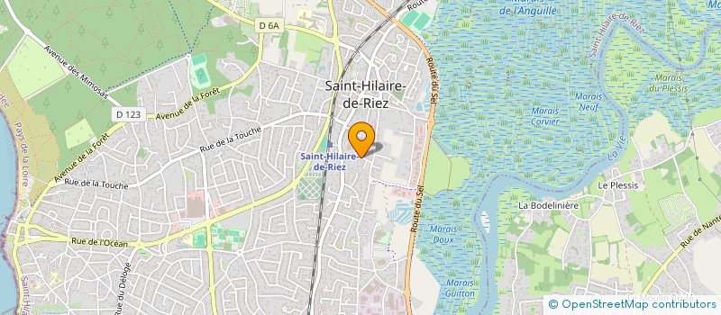 localisation de l'entreprise YOGA POUR TOUS  SAINT-HILAIRE-DE-RIEZ