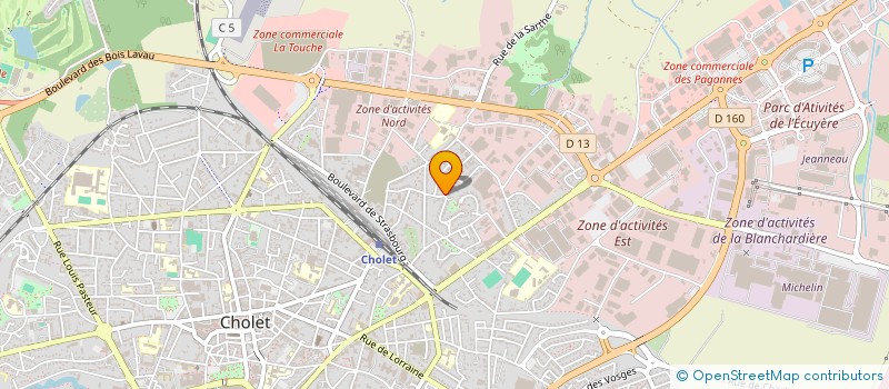 localisation de l'entreprise YOGA POUR TOUS CHOLET à CHOLET