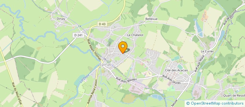 localisation de l'entreprise YOGA POUR TOUS - EPINAC à EPINAC