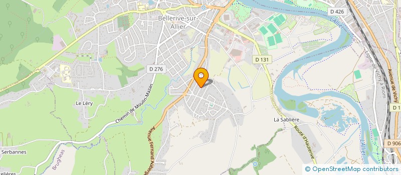 localisation de l'entreprise YOGA'RIVE  BELLERIVE-SUR-ALLIER