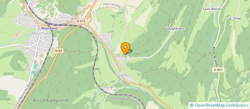 localisation de l'entreprise YOGA - SCIENCE ET TRADITION  PAGNOZ