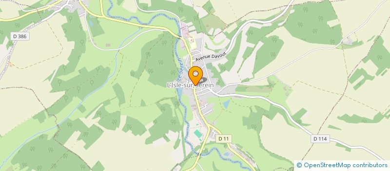 localisation de l'entreprise YOGA SEREIN à L'ISLE-SUR-SEREIN