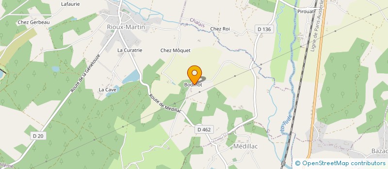 localisation de l'entreprise YOGA SHAMBO à CHALAIS