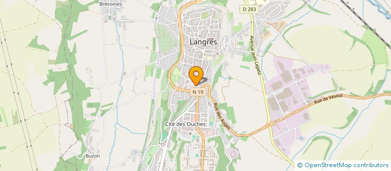 localisation de l'entreprise YOGA SHANTI à LANGRES