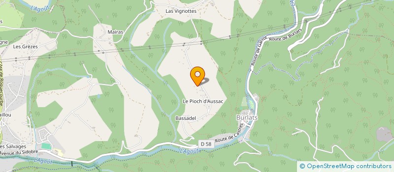 localisation de l'entreprise YOGA SIM OCEAN  BURLATS