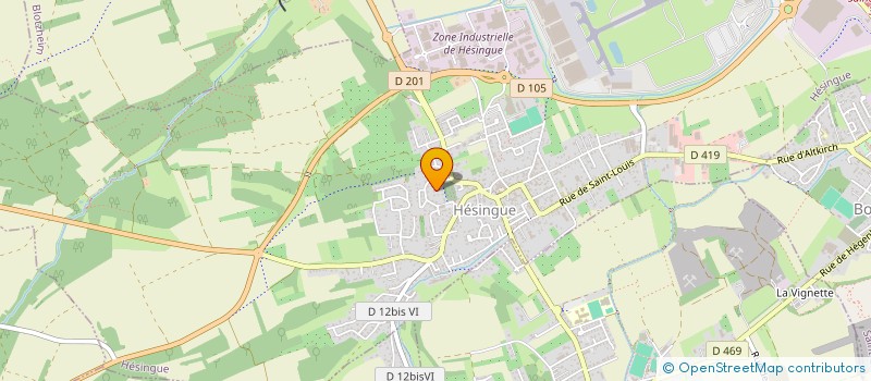 localisation de l'entreprise YOGA.SOF  HESINGUE