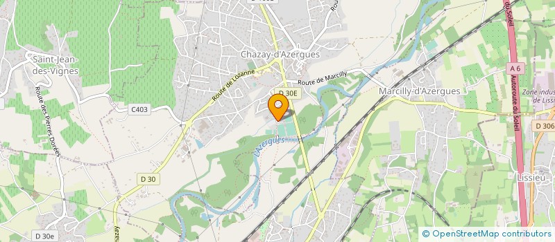 localisation de l'entreprise YOGA SOUFFLE ET MOUVEMENT  CHAZAY-D'AZERGUES