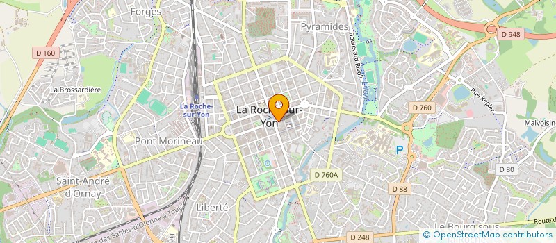 localisation de l'entreprise YOGA SOUFFLE ET VIE à LA ROCHE-SUR-YON