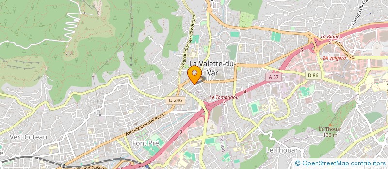 localisation de l'entreprise YOGA SUKHA à LA VALETTE-DU-VAR