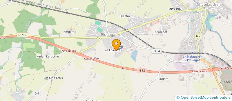 localisation de l'entreprise YOGA TO THE MOON  LANRODEC